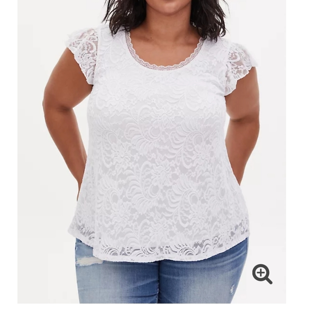 New torrid lace overlay top